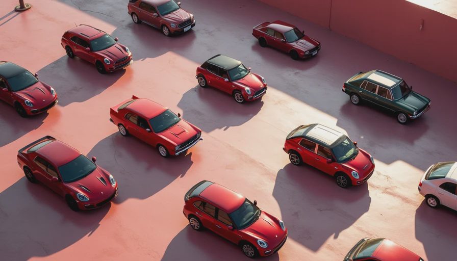 Illustration for weird looking cars